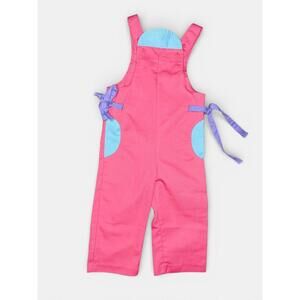 Vintage Winnie the Pooh Toddler Color Block Overalls 2T